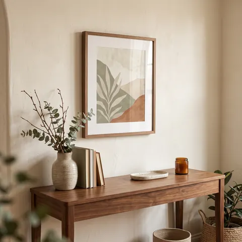 Framed custom map print and wall art