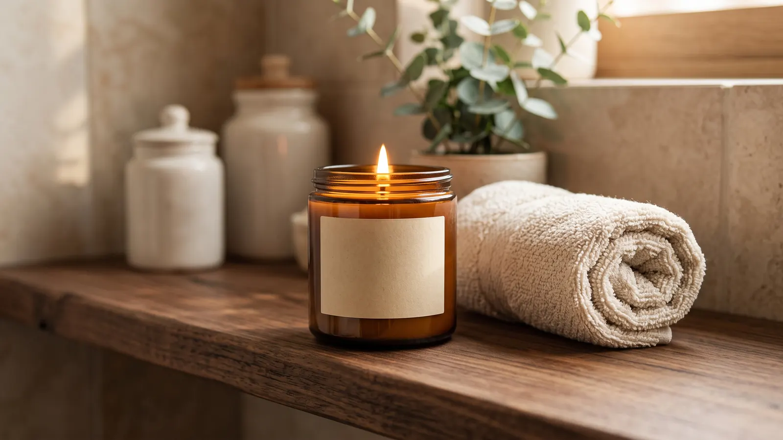 Barr-Co. apothecary jar candle